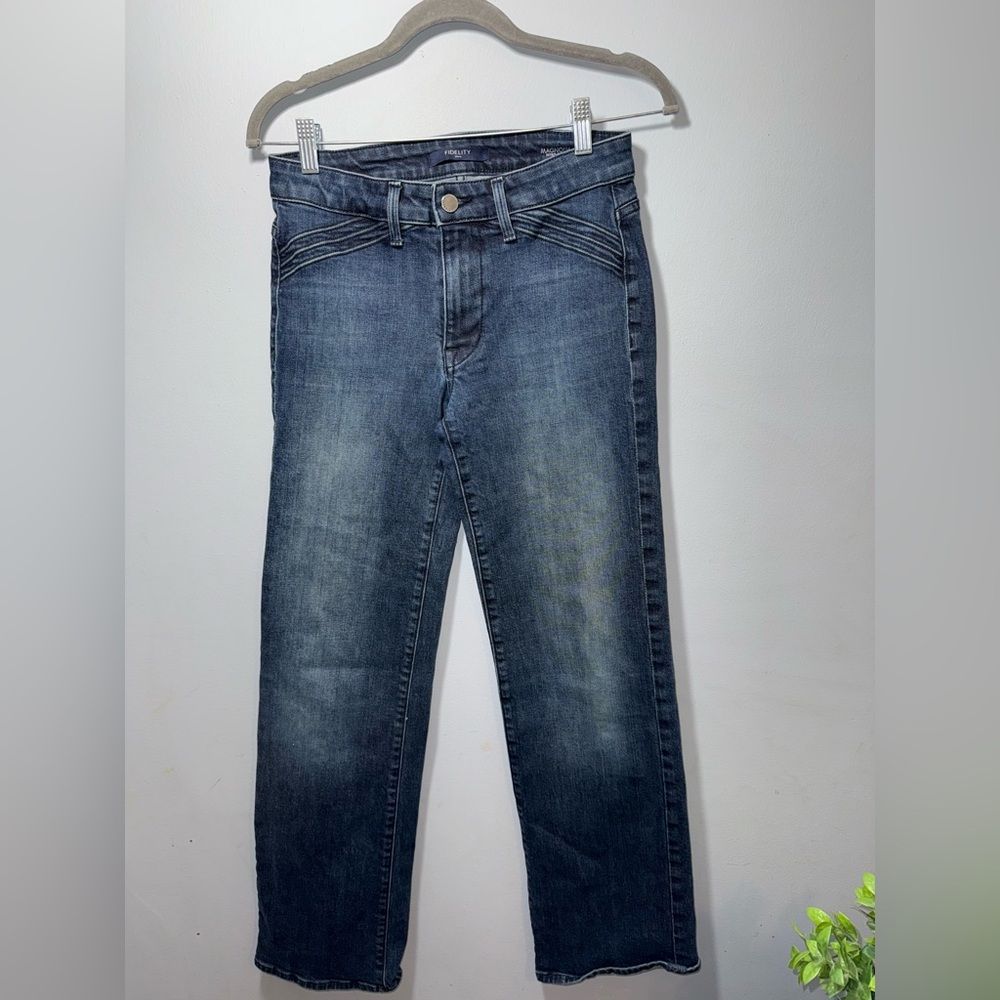 Fidelity Denim Magnolia Scorpio Retro Wide Leg Jeans Size 26 Euc